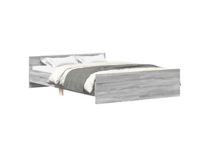 Lit 2 places 120x190cm    coloris gris