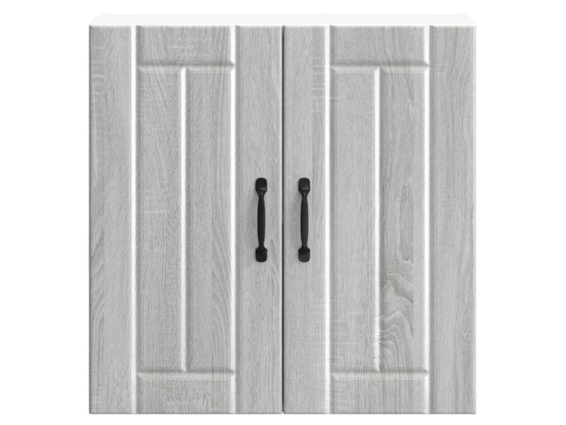  Meuble de rangement, armoire murale de cuisine lucca sonoma gris bois ingénierie shl5854  - Conforama E