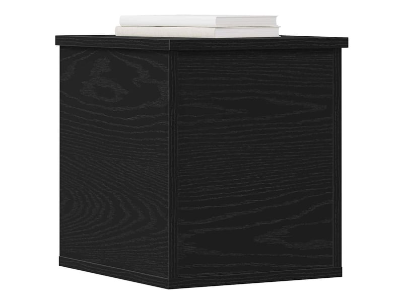  Boîte de rangement, coffre de rangement chêne noir 30x35x35 cm bois d'ingénierie  - Conforama C