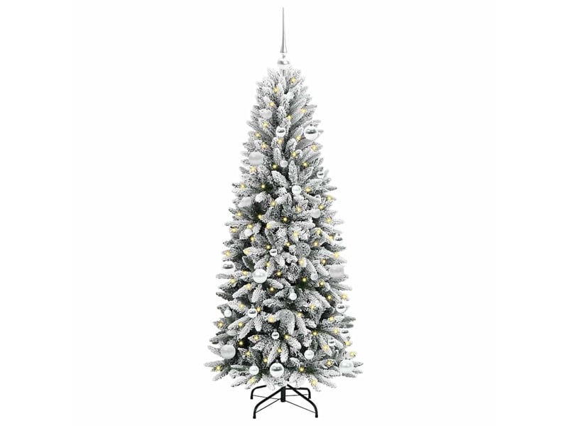  Sapin de noël - arbre de noël artificiel blanc 150 cm  - Conforama C