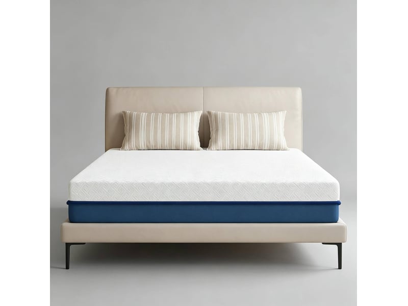 Matelas 140x190 cm 2 places en mousse à mémoire de forme au thé vert, déhoussable lavable, fermeté moyenne - Conforama E