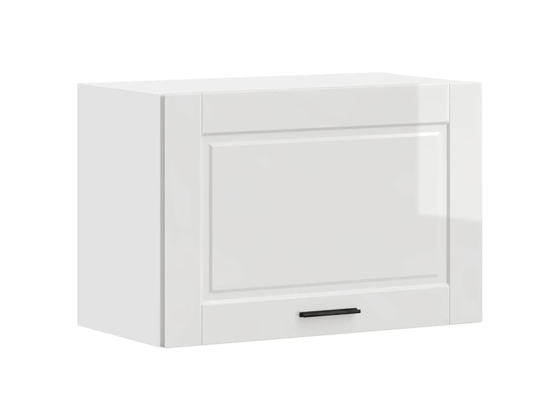  Armoire murale de cuisine porto blanc brillant bois ingénierie shl5176  - Conforama A