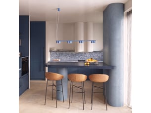Lustre ovio 4 azur gx53 aluminium moderne 208x122x12cm