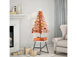 Arbre de noël, sapin de noël en bois pour décoration 100 cm bois de pin massif