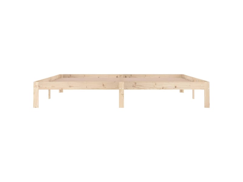  Lit double- lit adulte -  cadre de lit sans matelas bois massif de pin 200x200 cm  - Conforama C