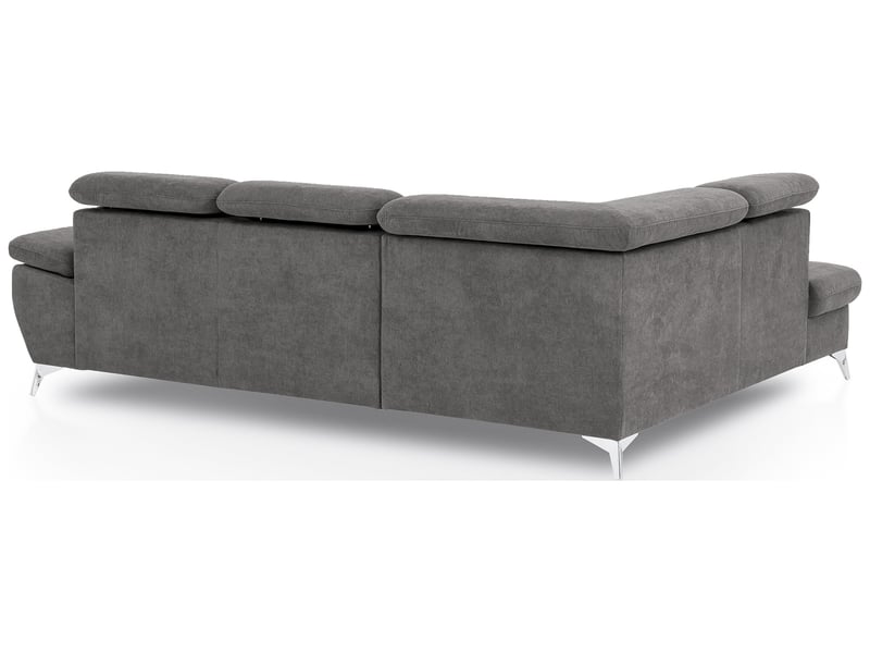 Canapé d'angle gauche convertible 4 places en tissu ALLY 2 coloris gris - Conforama E