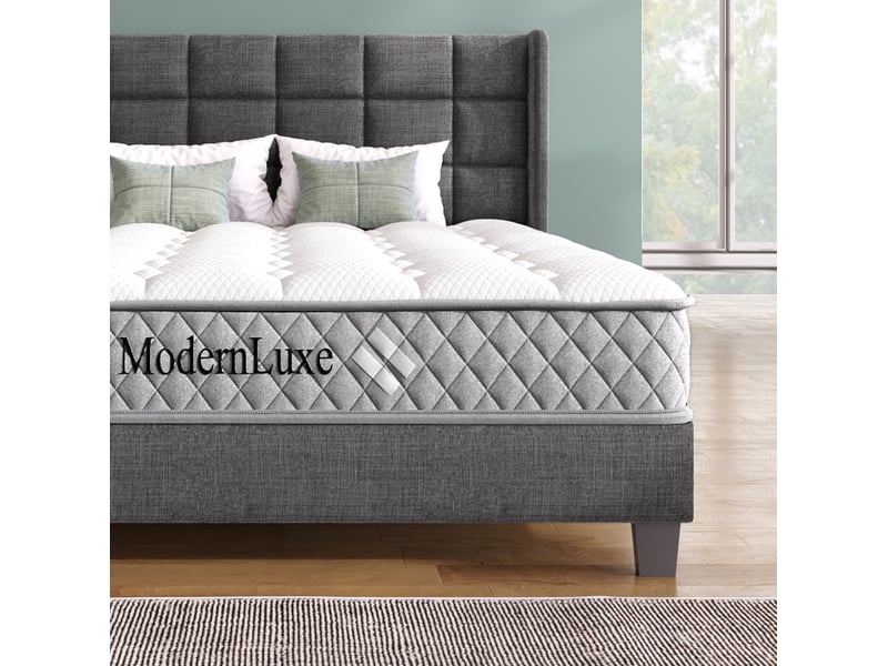  Matelas 180x200 cm à ressorts ensachés 7 zones h3 blanc  - Conforama D