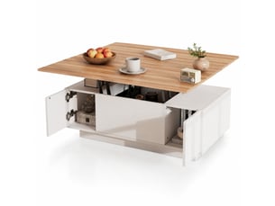 Table basse rectangulaire coloris bicolore VLIVRA - 50 cmx100 cm