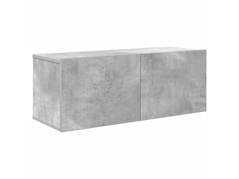  Ensemble de meubles tv - banc tv - meuble de rangement 7 pcs gris béton bois d'ingénierie  - Conforama E
