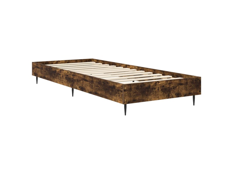  Lit simple- lit adulte -  cadre de lit chêne fumé 80 x 200 cm bois d'ingénierie  - Conforama B