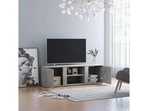 Meuble tv coloris gris 120 cm <strong></strong>  <strong></strong>