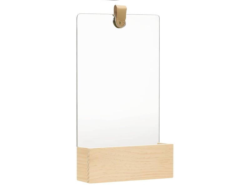  Miroir mural bois de pin massif 23x39,5 cm cf62832  - Conforama A
