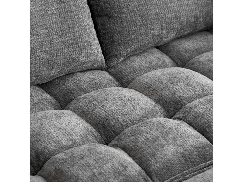 Canapé-lit 3-en-1 142 cm – coussins d’assise et de dossier moelleux, 2 coussins lombaires, tablette et porte-gobelets - Conforama D