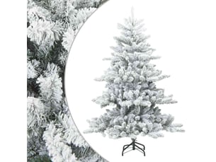 Sapin de noël - arbre de noël artificiel à branches pliantes, duveteux de neige