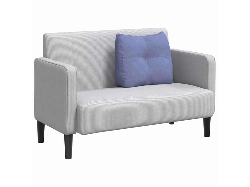 Coussin de dos, coussin de dossier bleu denim 60 x 24 x 50 cm tissu cf54553 - Conforama C