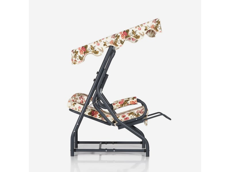Chaise à bascule de jardin en métal camellia - Conforama C