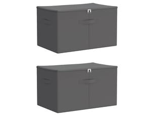Boîte de rangement 2 pcs tissu intissé 60x43x35 cm 90,3 l shl24962