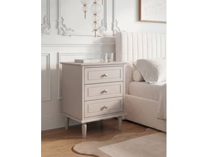 Table de nuit à 3 tiroir oberon beige