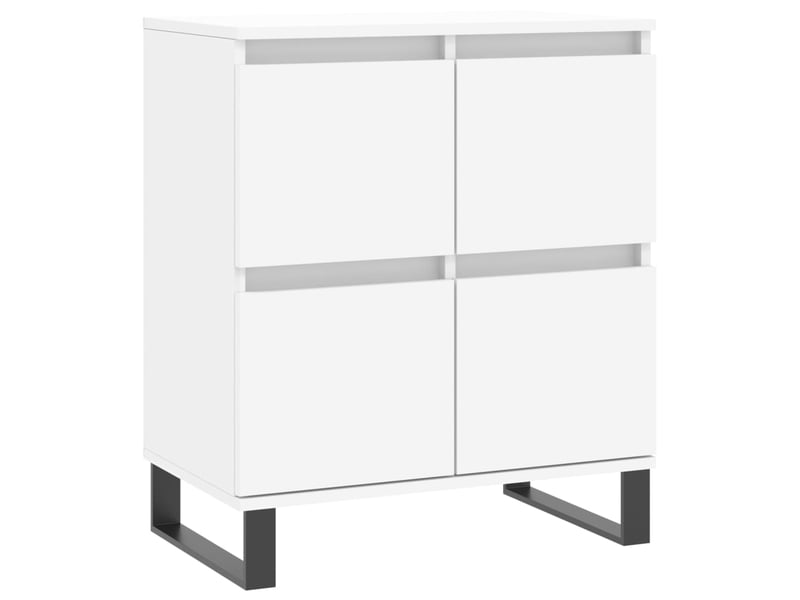  Buffets 2 pcs - bahut - meuble de rangement blanc bois d'ingénierie  - Conforama E