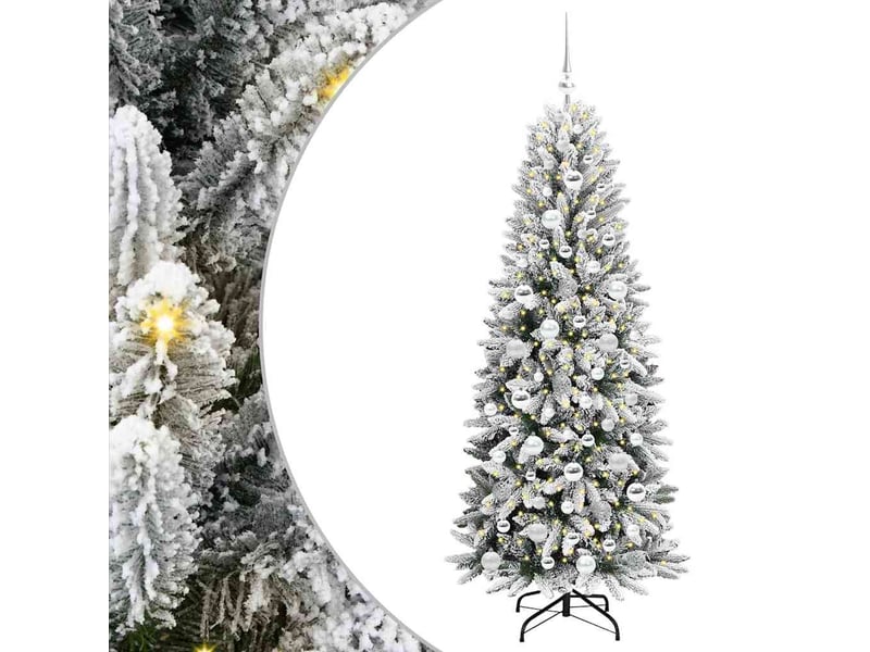 Sapin de noël, arbre de noël artificiel blanc 180 cm cf61271 - Conforama A