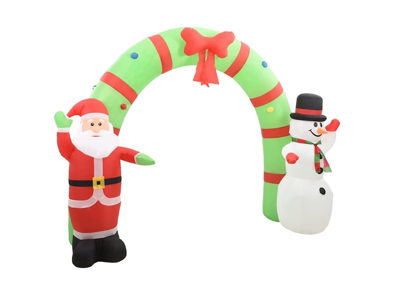  Arche gonflable avec père noël et bonhomme de neige led 223 cm  - Conforama D