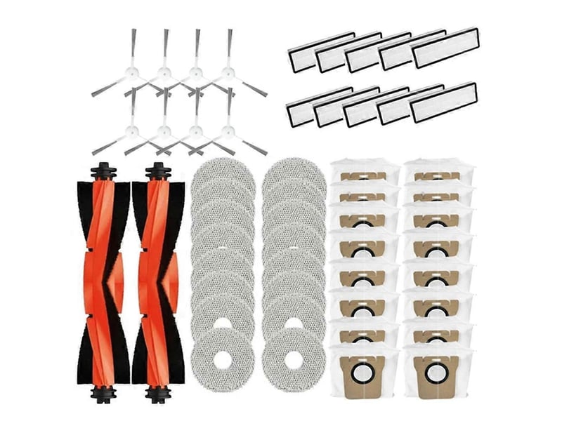 For robot vacuum x20+ x20 plus accessories main side brush hepa filter mop cloth dust bag replacement parts - Conforama A