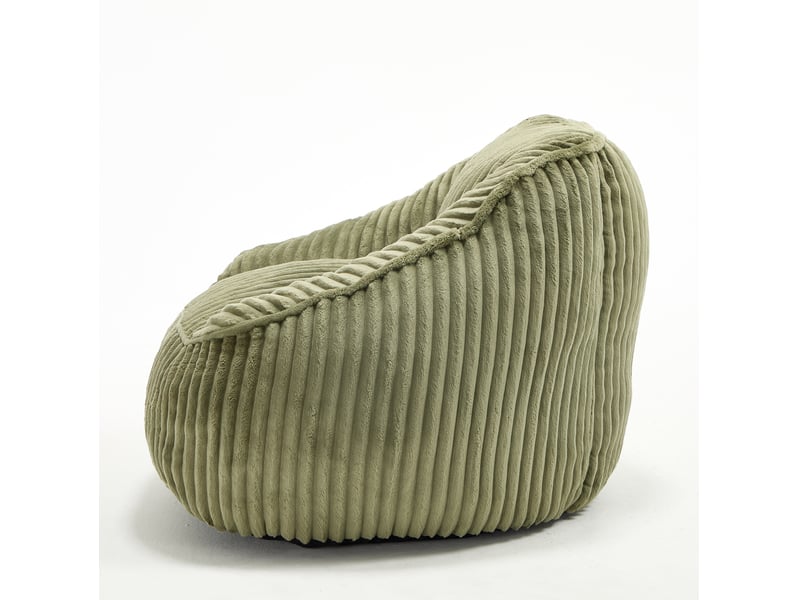  Fauteuil poire modenvie en chenille vert émeraude à mousse à mémoire de forme 98 x 92 x 73 cm  - Conforama E