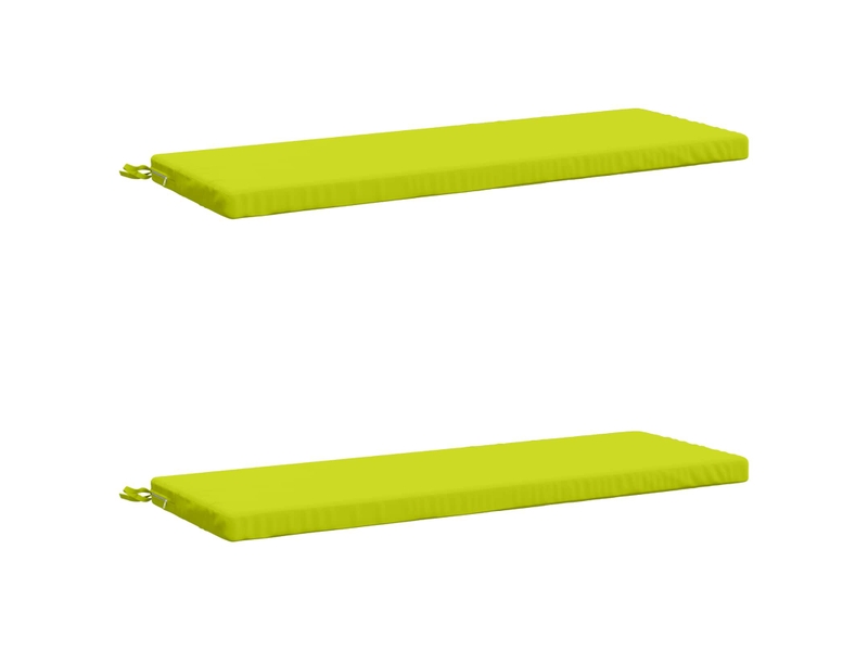  Lot de 2 coussins de banc, coussins d'assise soest 100 % polyester vert vif. Cf56866  - Conforama A