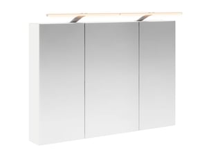 Amoire de salle de bain, meuble de salle de bain avec miroir blanc 100x14.5x70 cm