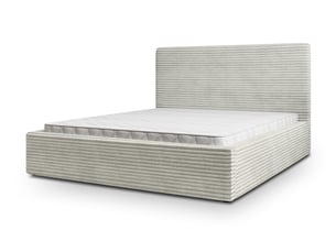 Lit coffre 160x200 cm <strong>MASSENO</strong>  <strong></strong> coloris gris