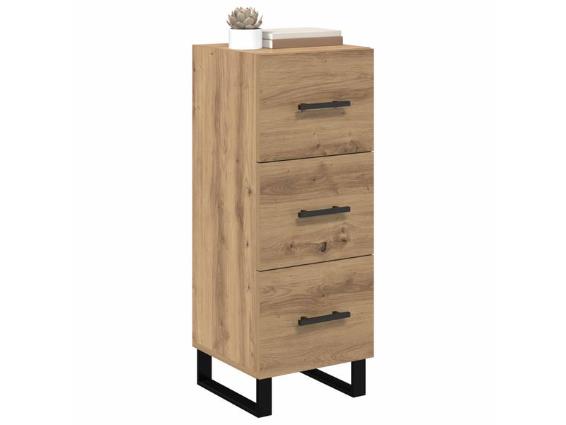  Buffet - bahut - meuble de rangement chêne artisanal 34,5 x 34 x 90 cm  - Conforama C