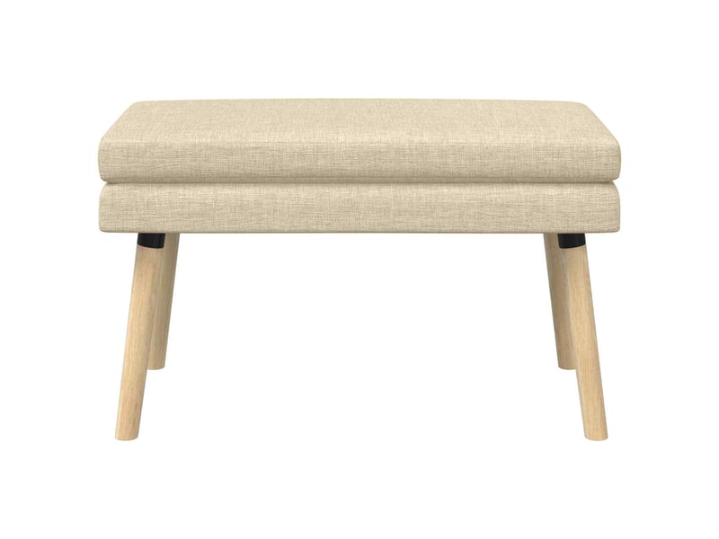  Banc d'entrée, banc à double couche crème 80x40x47 cm tissu  - Conforama E
