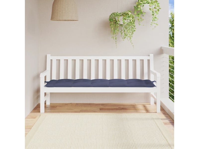  Coussin de banc de jardin, coussin d'assise bleu marine 180x50x7 cm tissu oxford cf52689  - Conforama B