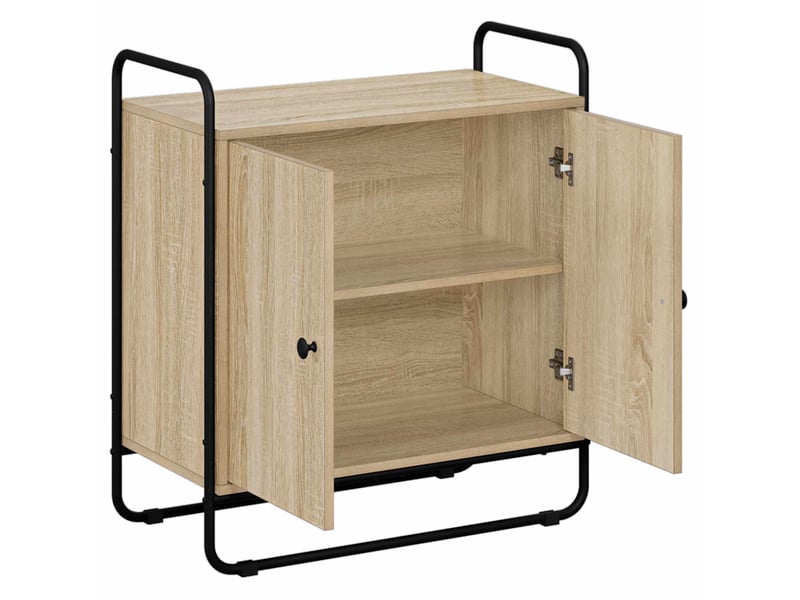 Buffet salon, buffet de rangement chêne sonoma 68x35x75 cm bois d'ingénierie shl18200 - Conforama C