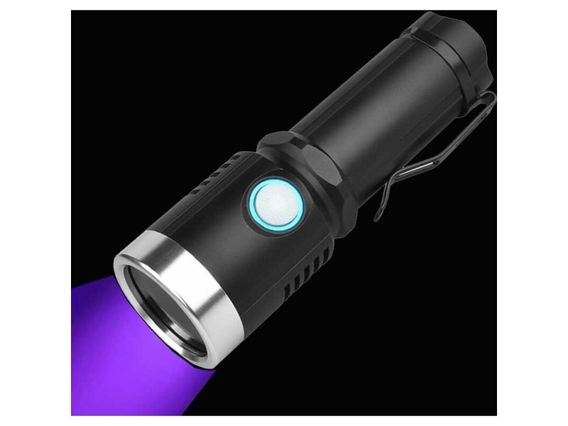  20w 365nm lumière noire haute définition lampe de poche uv faisceau longue portée de qualité fessionnelle  - Conforama A