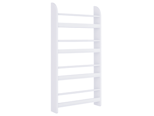 Bibliothèque murale à 4 étagères, bibliothèque pour enfants idéale pour la maison ou le bureau, charge maximale de 30 kg, 59 x 12 x 113 cm, blanche