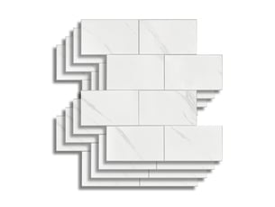 Crédence adhésive murale 3d  - effet carrelage 4 pièces 25x25 cm