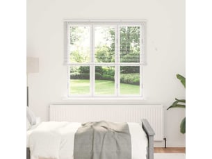 Store vénitien, store de fenêtre blanc 175 x 140 cm 25 mm aluminium cf47760
