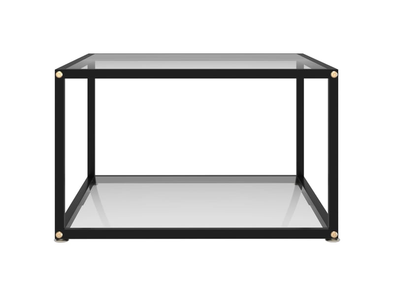  Table basse | table de salon transparent 60x60x35 cm verre trempé  - Conforama B