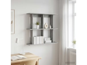 Étagère flottante, étagère suspendue montage mural sonoma gris 100 x 20 x 75 cm cf42575