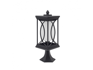 Lanterne de muret extérieur fabrilamp garden noir, 1 x e27, ip23, 39 x 16 x 16 cm
