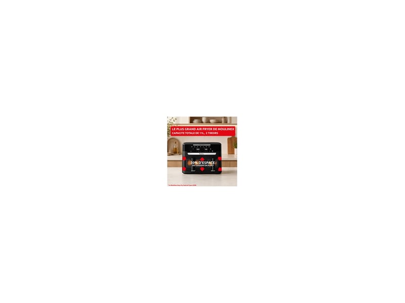  Friteuse d air chaud double 11 l 2 kg noir ez9478f0 8326320 - Conforama C