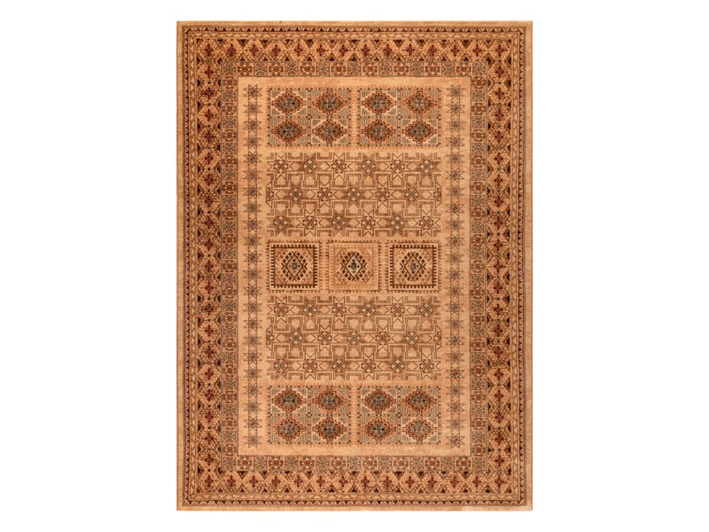 Tapis en laine kashqai 4307 100 oriental, ornement, couleur saumon bordeaux 200x300 cm - Conforama B