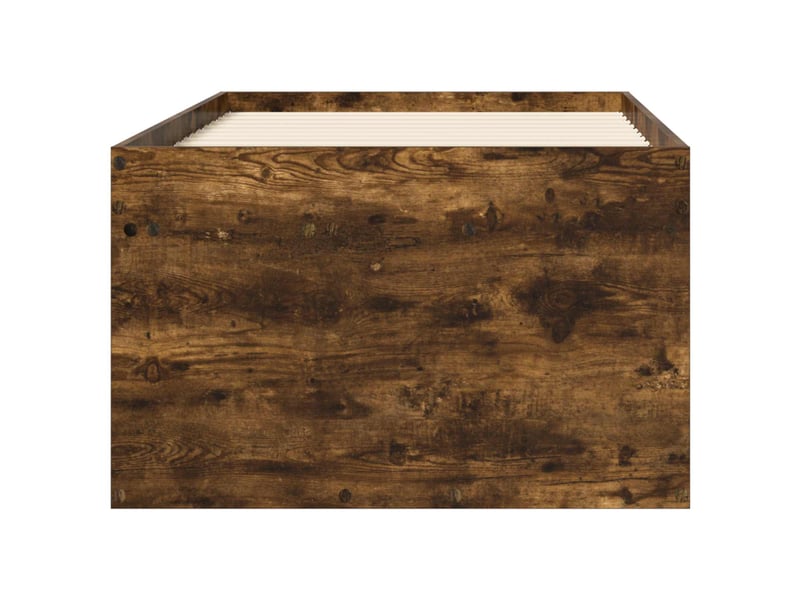  Lit simple- lit adulte -  cadre de lit avec rangement avec tiroir chêne fumé 80 x 200 cm  - Conforama C