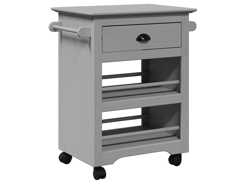  Desserte de cuisine, chariot de rangement bodo gris 67,5x45x80 cm  - Conforama A