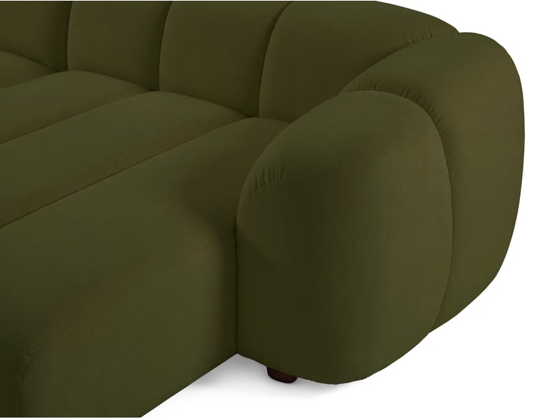  Selsey millma - canapé d'angle - 300 cm - velours vert Millma - Conforama E