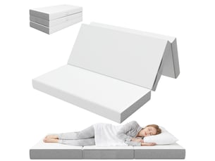Lit 2 places 140x190 cm <strong></strong> <strong></strong> coloris blanc