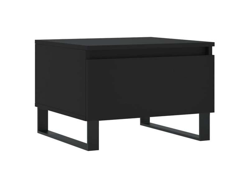  Tables basses 2 pcs | table de salon noir 50x46x35 cm bois d'ingénierie  - Conforama E