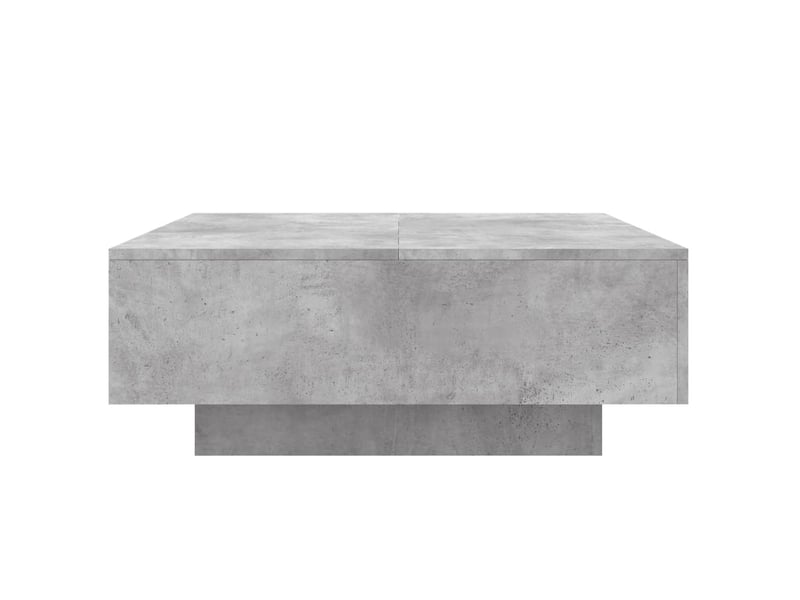  Table basse | table de salon gris béton 80x80x31 cm bois d'ingénierie  - Conforama E