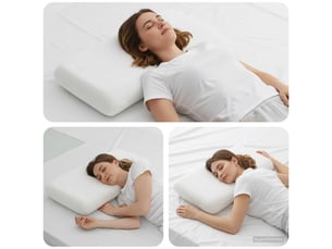 Oreiller, coussin de sommeil 74 x 39 x 13 cm moyen blanc cf55936